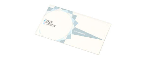 Example of a compliment slip, a product printed by Hatch
