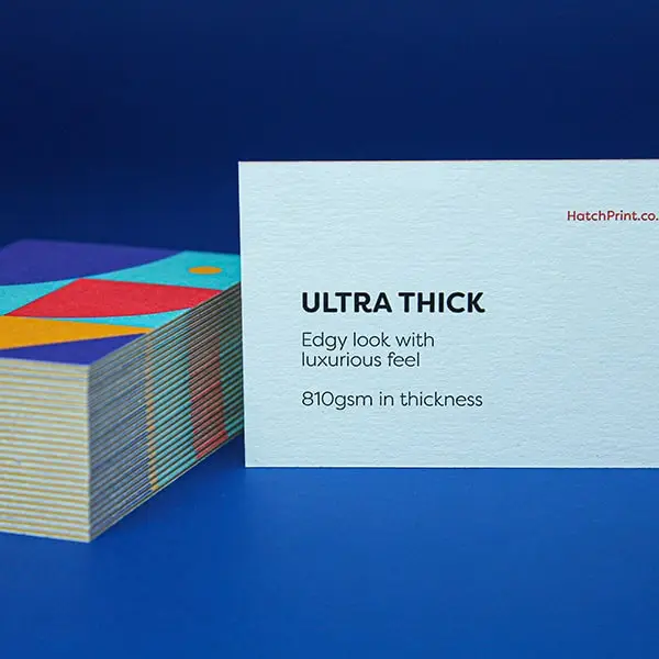 Ultra thick 810gsm business cards by hatch print