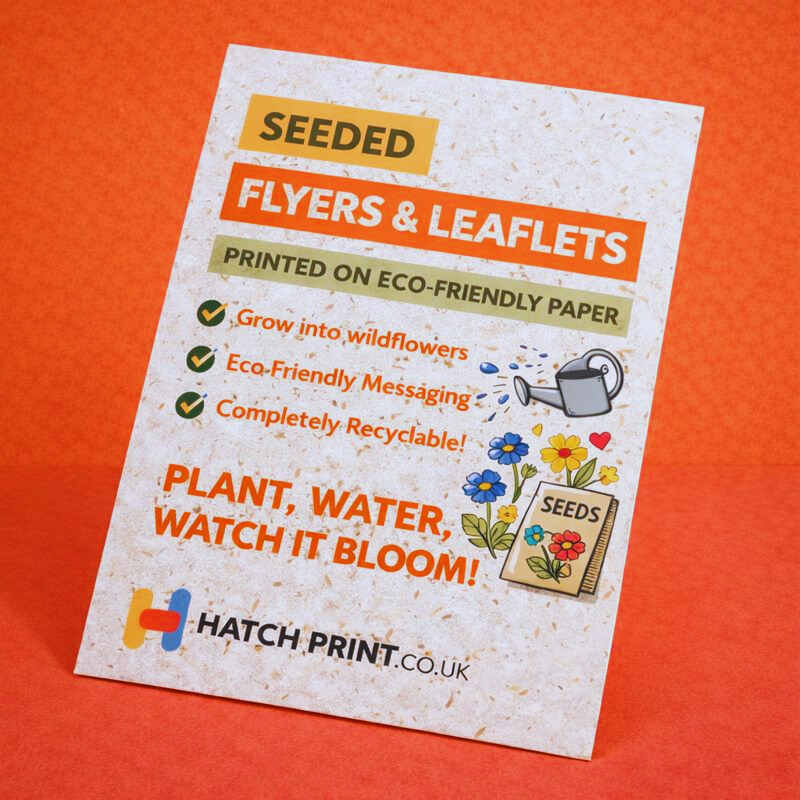 seeded flyers & leaflets, flyers & leaflets, eco leaflets, eco flyers