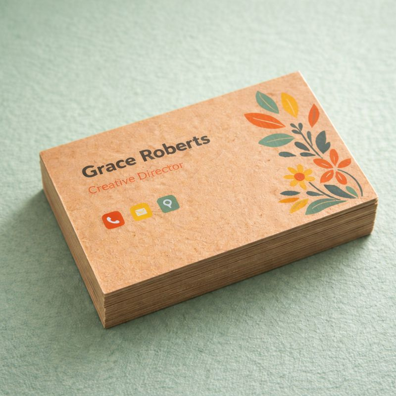 brown kraft business cards, thick brown kraft business cards, business cards